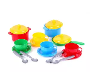 Набор посуды 18 предметов разноцветный 21336048