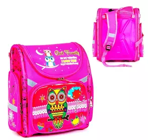 Ранец Сова Kimi Ортопедическая спинка 1 отделение 3 кармана 34x17x38 cм розовый 78450048 Ранец Сова Kimi Ортопедическая спинка 1 отделение 3 кармана 34x17x38 cм розовый 78450048