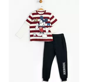 Спортивный костюм (свитшот, штаны) Микки Маус 116 см (6 лет) Disney MC16240 Черно-красный 8691109846563