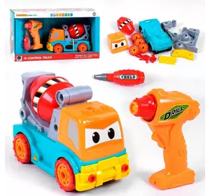 Спецтехника Бетономешалка на радиоуправлении Конструктор Шуруповерт Звук Подсветка Разноцветная 6974210080029 Спецтехника Бетономешалка на радиоуправлении Конструктор Шуруповерт Звук Подсветка Разноцветная 6974210080029