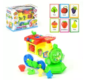 Интерактивный Паровозик сортер Kimi со звуковым и световым эффектом Разноцветный 6982546010023 Интерактивный Паровозик сортер Kimi со звуковым и световым эффектом Разноцветный 6982546010023