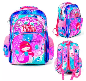 Рюкзак Русалка школьный Kimi пайетки 1 отделение 2 кармана мягкая спинка Розовый с голубым 6900067436306 Рюкзак Русалка школьный Kimi пайетки 1 отделение 2 кармана мягкая спинка Розовый с голубым 6900067436306