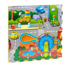 Коврик-пазл Город Kimi 4 шт Разноцветный 6900067366252 Коврик-пазл Город Kimi 4 шт Разноцветный 6900067366252