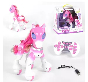 Пони на радиоуправлении Kimi со световым и звуковым эффектом Бело-розовый 6968205080248 Пони на радиоуправлении Kimi со световым и звуковым эффектом Бело-розовый 6968205080248