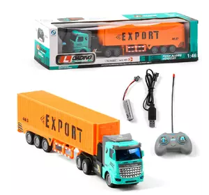 Трейлер на радиоуправлении Kimi со световым эффектом Оранжево-бирюзовый 6981151080698 Трейлер на радиоуправлении Kimi со световым эффектом Оранжево-бирюзовый 6981151080698