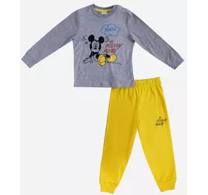 Комплект Mickey Mouse Disney 74-80 см (9-12 мес) MC18318 Серо-желтый 8691109934253