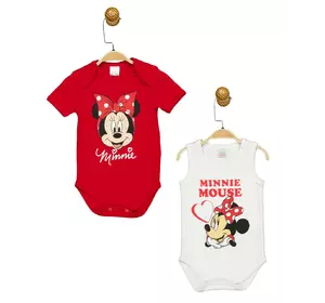 Боди 2 шт Minni Mouse 56-62 см (0-3 мес) Disney MN17359 Бело-красный 8691109875747 Боди 2 шт Minni Mouse 56-62 см (0-3 мес) Disney MN17359 Бело-красный 8691109875747