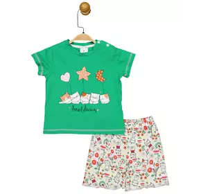 Костюм (футболка, шорты) 86 см (1 год) Panolino PL17396 Бело-зеленый 8691109879004 Костюм (футболка, шорты) 86 см (1 год) Panolino PL17396 Бело-зеленый 8691109879004