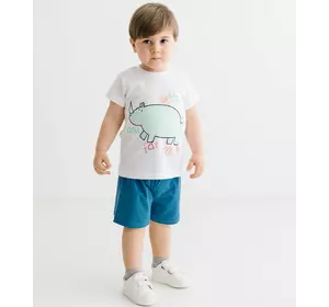 Костюм (футболка, шорты) 86 см (1 год) Panolino PL17520 Бело-синий 8691109873385 Костюм (футболка, шорты) 86 см (1 год) Panolino PL17520 Бело-синий 8691109873385