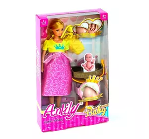 Кукла Anlily с младенцем Kimi розовая 71329048