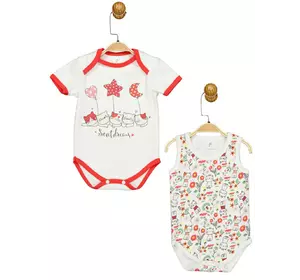 Боди 2 шт 56-62 см (0-3 мес) Panolino PL17390 Бело-красный 8691109898579 Боди 2 шт 56-62 см (0-3 мес) Panolino PL17390 Бело-красный 8691109898579