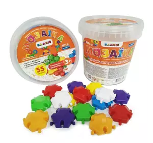 Мозаика-пазлы Bamsic 55 элементов Разноцветные 4820123763714 Мозаика-пазлы Bamsic 55 элементов Разноцветные 4820123763714