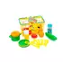 Набор посуды с продуктами и корзиной разноцветный 42409048