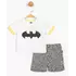 Костюм (футболка, шорты) Batman 68-74 см (6-9 мес) Cimpa BM15585 Бело-серый 8691109786159