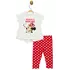 Костюм (футболка, штаны) Minni Mouse 86 см (1 год) Disney MN17357 Бело-красный 8691109876058